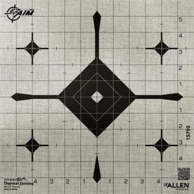 Allen EZ AIM INFRARED ID GRID BULLSEYE 12 INCH TARGET