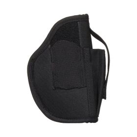 AMBIDEXTROUS HOLSTER BLACK 4.5-5" LRG AUTOS W/MAG POUCH