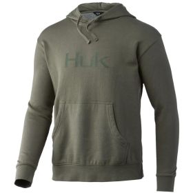 HUK LOGO HOODIE MOSS S