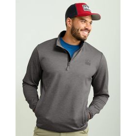 HUK COLD FRONT 1/4 ZIP VOLC ASH HTHR XXL