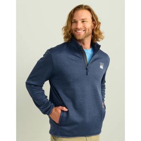 HUK COLD FRONT 1/4 ZIP NVL ACA HTHR M