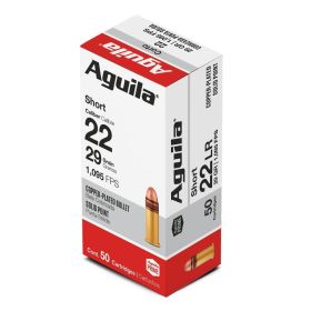 Aguila .22 SHORT HV SP 29 GR 50/RD