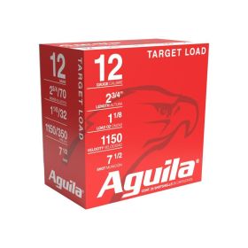Aguila 12ga Target 2-3/4 1-1/8oz Light 1150fps #7.5 25/RD