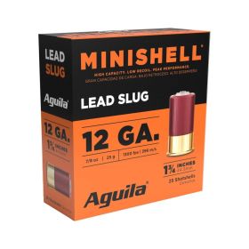 Aguila Minishell 12ga 1-3/4 5/8oz 1300fps Slug 25/RD