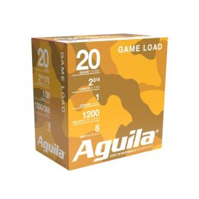 Aguila 20ga HV 2-3/4 1oz 1220 fps #8 25/RD