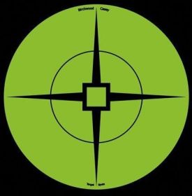 BIRCHWOOD CASEY TARGET SPOTS 6in GREEN TARGET - 10-PK