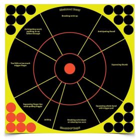 BIRCHWOOD CASEY SHOOT-N-C 12in HANDGUN TRAINER TARGET - 5-PK