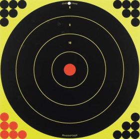 BIRCHWOOD CASEY SHOOT-N-C 17.25" BULL'S-EYE TARGET - 12-PK