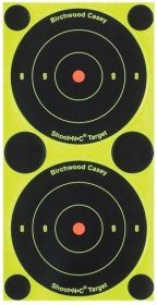 BIRCHWOOD CASEY SHOOT-N-C 3" BULL'S-EYE TARGET - 48-PK