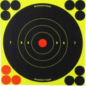 BIRCHWOOD CASEY SHOOT-N-C 6" BULL'S-EYE TARGET - 60-PK