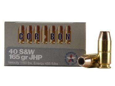 20 RD. 40 S&W 165GR. JHP AMMO