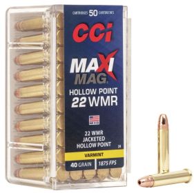 CCI WMR MAXI MAG 40GR JHP AMMO 2000RD CASE