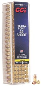 CCI 22 SHORT 27GR CPHP AMMO 100RD