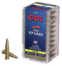 CCI 17 HMR 17GR TNT HOLLOW POINT AMMO 50RD