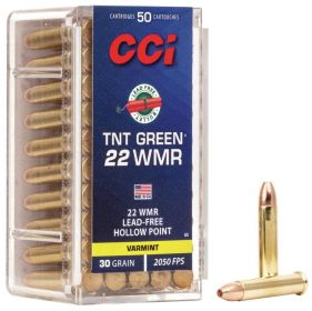 CCI 22 WMR TNT GREEN 30GR HP AMMO 2000RD CASE