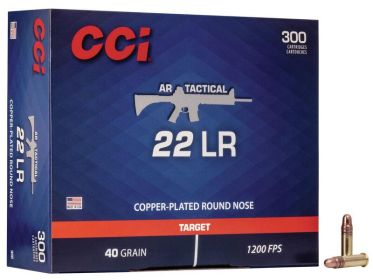 CCI 22 LR AR TACTICAL 40GR CPRN AMMO 300RD