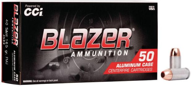 BLAZER 40 S&W 165GR FMJ AMMO 1000 RD