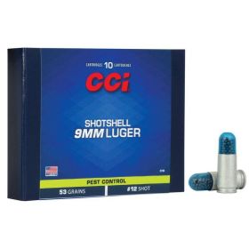 CCI 9MM LUGER SHOTSHELL #12 SHOT AMMO 10RD
