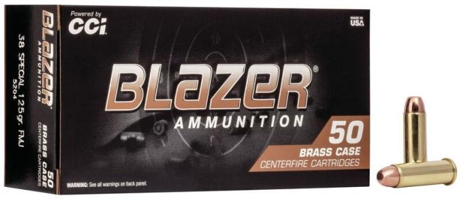 BLAZER 38 SPECIAL - BRASS 125GR FMJ AMMO 50RD