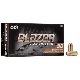 BLAZER 40 S&W - BRASS 180GR FMJ AMMO 50RD