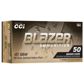 40 S&W 180GR BLAZER BRASS JHP 50 RNDS