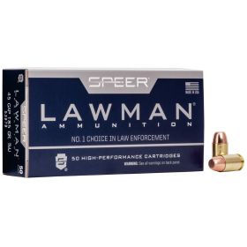 SPEER LAWMAN 45 G.A.P. 185GR TMJ AMMO 50RD