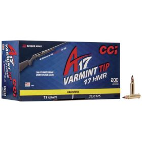 CCI 17 HMR 17GR VARMINT TIP A17 AMMO 200RD
