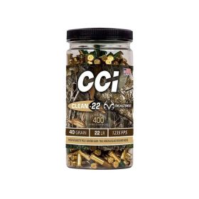CCI 22LR HV TARGET CLEAN-22 REALTREE  40GR LRN 400CT BTL AMMO 400RD