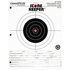 Champion Scorekeeper Targets Fluorescent Orange Bull 50 yd. Small Bore Notebook 12/ct