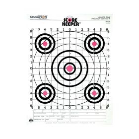 Champion Scorekeeper Targets Fluorescent Orange Bull 100 yd. Rifle Sight-In 12/ct