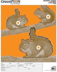 Champion Animal Paper Targets Squirrel Large 12/Pack