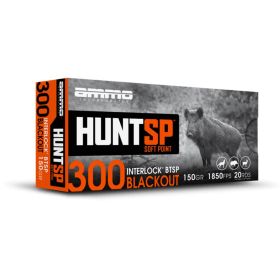 Ammo Inc Hunt SP Rifle Ammunition .300 Blackout 150gr SP 1850 20/RD