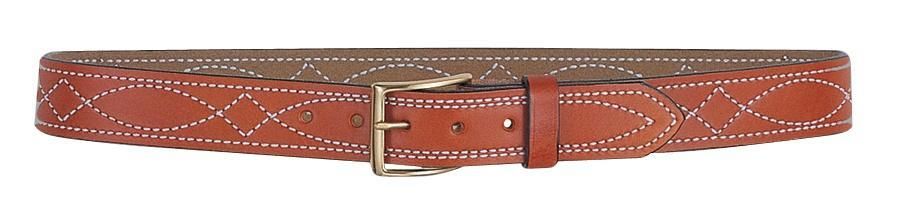 DeSantis Fancy Stitched Belt - Style B27 1-1/2" Height Tan Size 38