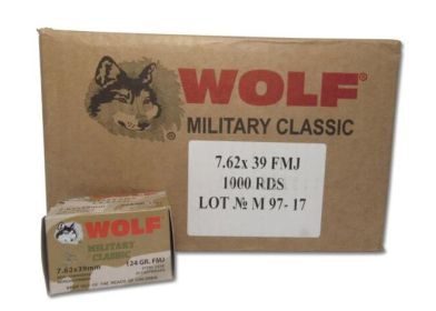 MIL.CLASSIC 7.62X39 124GR FMJ 1000 RD Case
