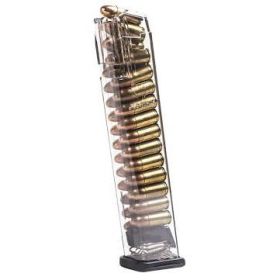Elite Tactical Systems Magazine Clear for Glock Model 17/18/19/26/34 9mm Luger 27/rd