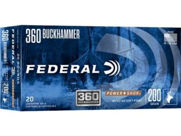 Federal Power-Shok Rifle Ammunition .360 Buckhammer 200gr JSP 2197 fps 20/ct