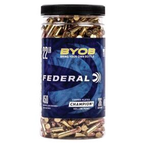 Federal Champion BYOB Rimfire Ammunition 22 LR 36 gr. CPHP 1260 fps 450/ct