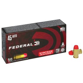 Federal American Eagle Syntech Handgun Ammunition .45 ACP 230 gr TSJ 830 fps 50/ct