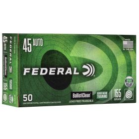 Federal Ballisticlean Frangible Handgun Ammunition .45 ACP 155gr  RHT 1130 fps 50/ct