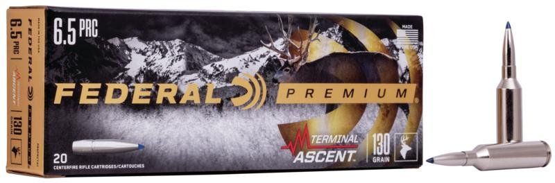 Federal Terminal Ascent Rifle Ammunition 6.5 PRC 130 gr 3000 fps 20/ct