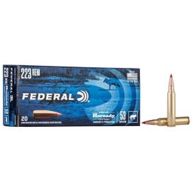 Federal Varmint & Predator Rifle Ammunition .223 Rem 53 gr V-MAX 3400 fps 20/ct