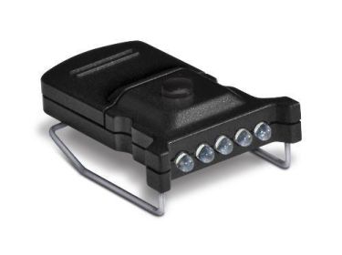 Cyclops Micro Hat Clip Light - 5 LED Bulb White Black