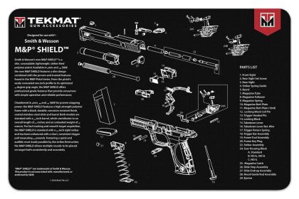 TekMat 11x17 Gun Cleaning Mat- Smith & Wesson Shield