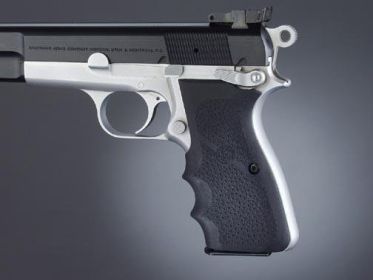 Hogue Browning Hi-Power Rubber Grips with Finger Grooves