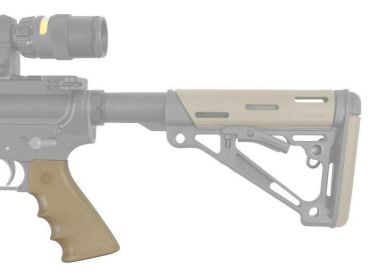 Hogue AR-15/M-16 Rubber Grip with Finger Grooves Desert Tan