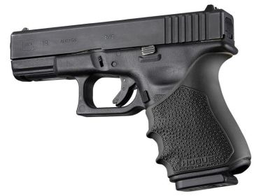 Hogue HandAll Beavertail Grip Sleeve Glock 19 23 32 38 Gen 3-4  Black