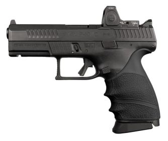 Hogue HandAll Beavertail Grip Sleeve CZ P-10 Compact 9mm - Black