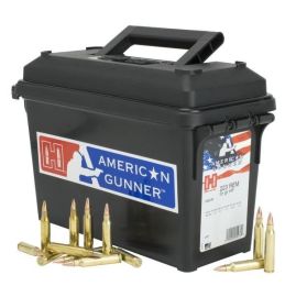 Hornady American Gunner Rifle Ammunition .223 Rem 55 gr HP-Match 3240 fps 247/ct