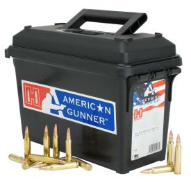 Hornady American Gunner Rifle Ammunition  5.56 NATO 55 gr HP 3240 fps 247/ct