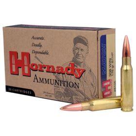 Hornady Match Rifle Ammunition .308 Win 178 gr BTHP Match 20/Box